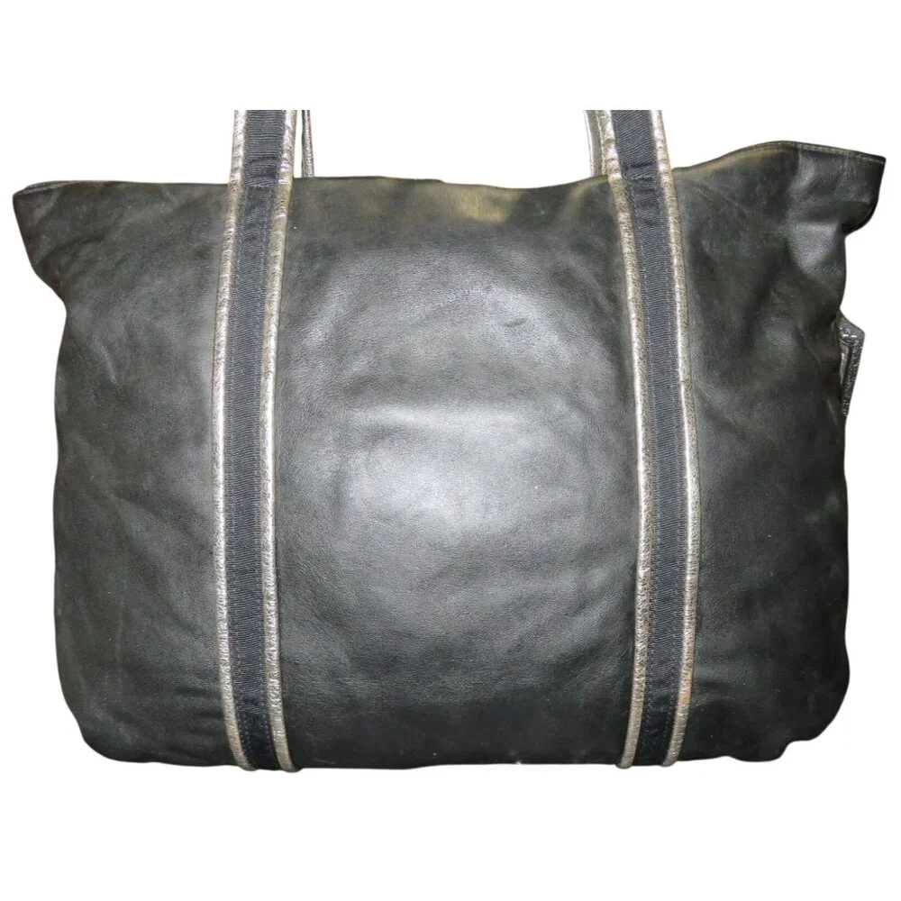 Coach 2009 Limted Edition Poppy Black Leather Glitter Glam Tote Handbag